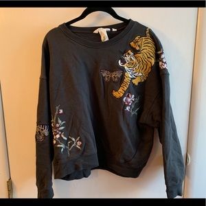 Embroidered sweatshirt
